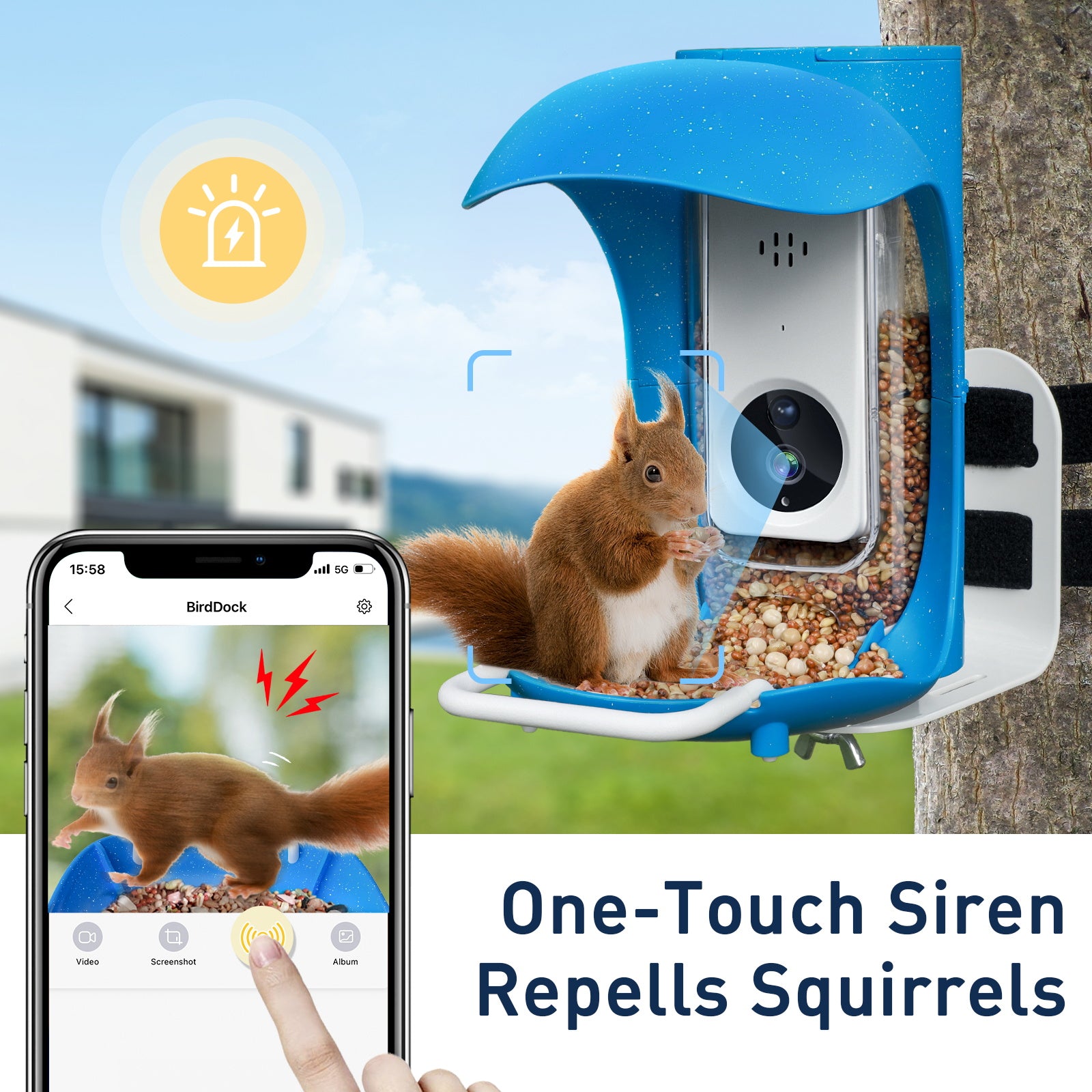 BirdDock Smart Bird Feeder with Camera WiFi APP Install